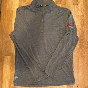 Travis Mathew Heathered Gray Quarter-Zip Pullover